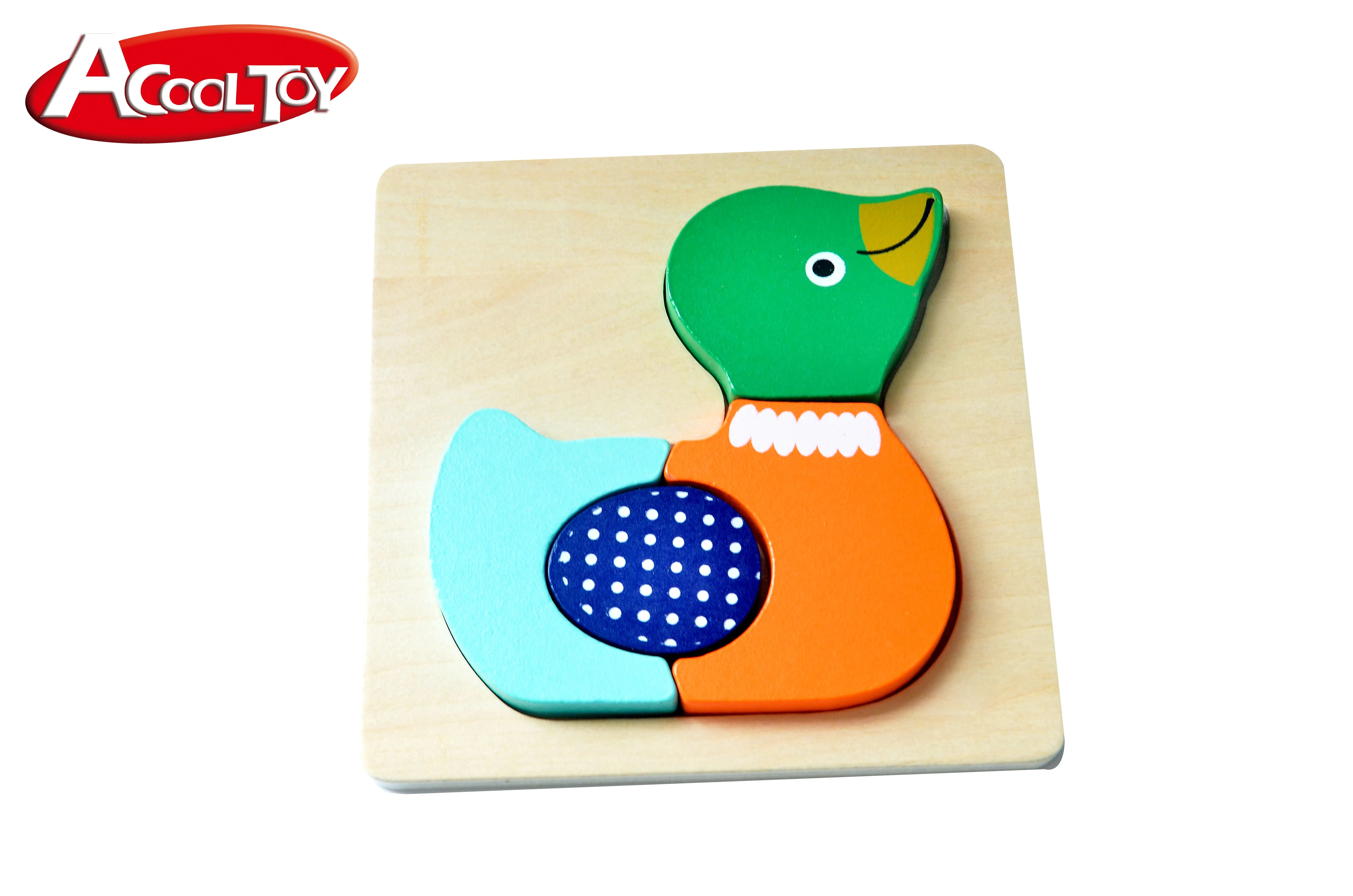 2022 Baby Puzzle Wooden Educational Toys Learning Small Puzzle Zhejiang for Kids Animal Puzzle 3D Unisex Plywood, MDF 20pcs 18m+