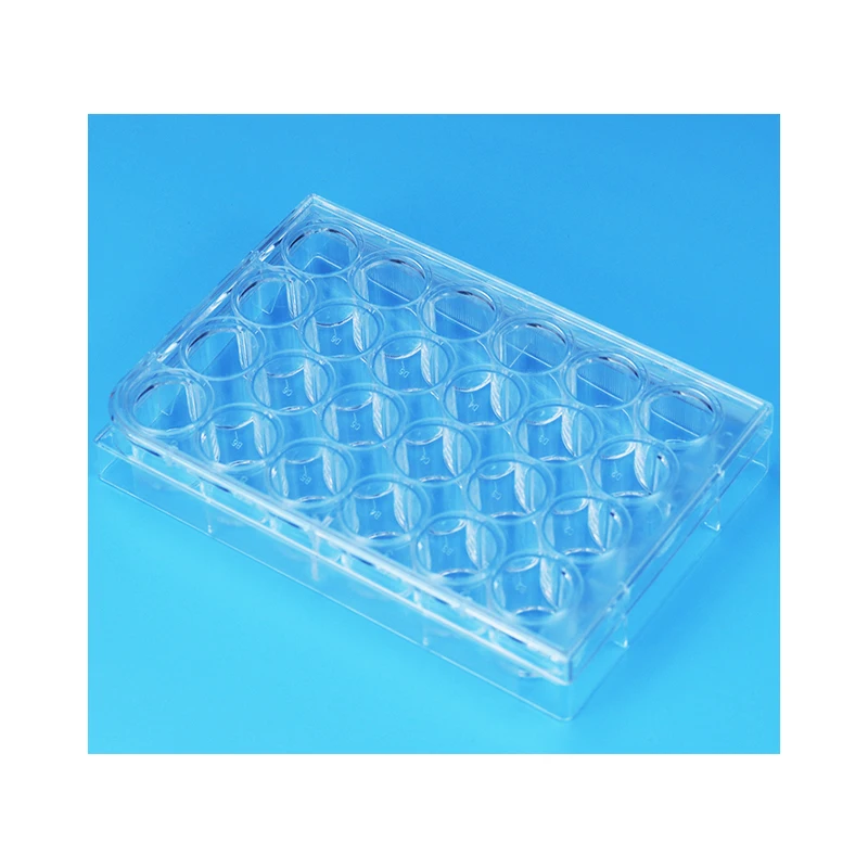 disposable lab 24 well plate plastic sterile TC treated cell culture plate tissue culture plate