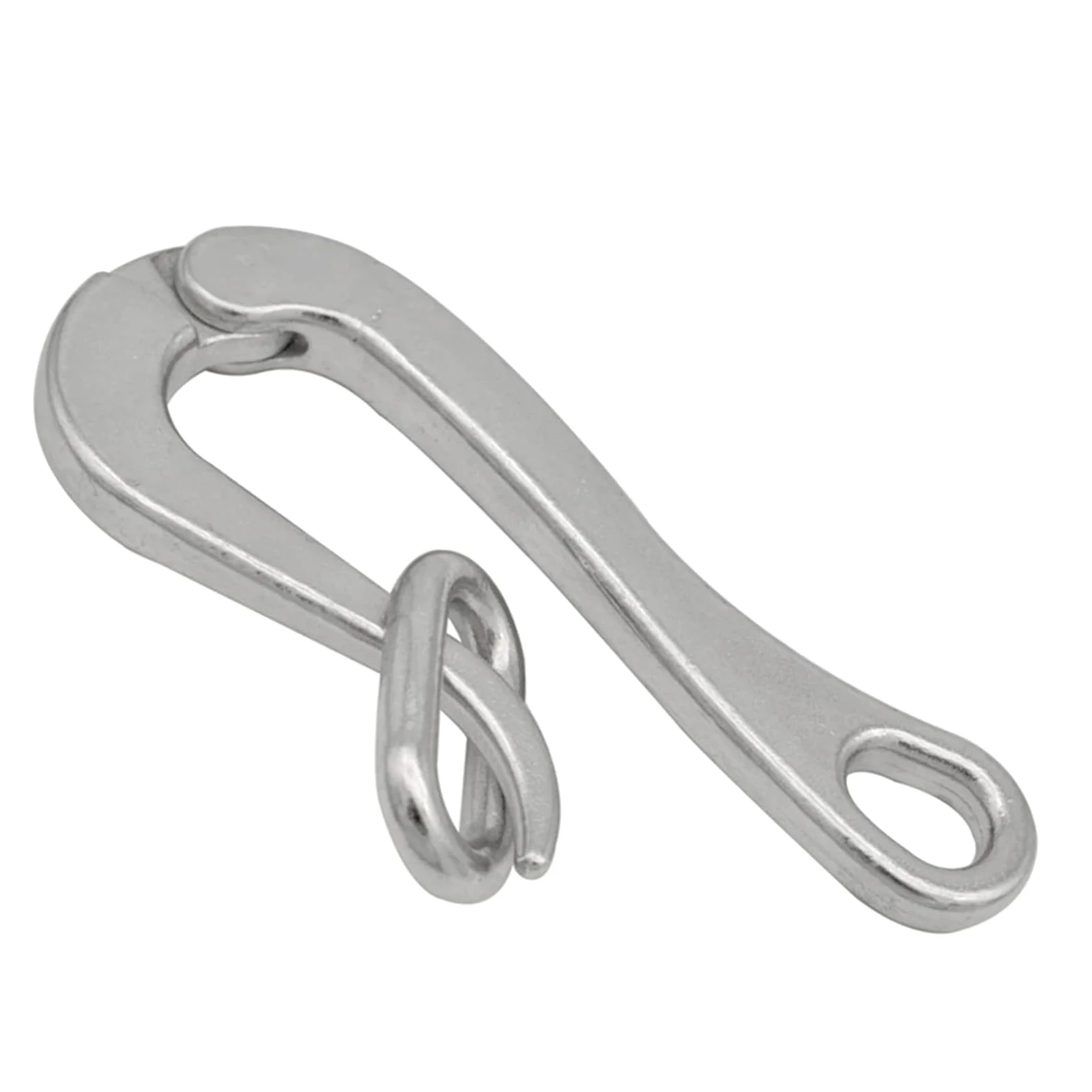 Stainless Steel Marine Quick Release Eye Folding Loop Pelicans Hook