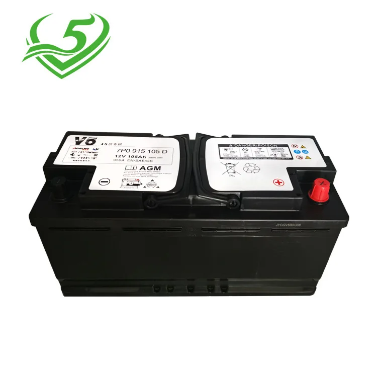 AOGEWE Wholesale Factory Para Bateria Camion Portable China 12v 105ah Automotive Auto Batteries Agm Varta Car Battery