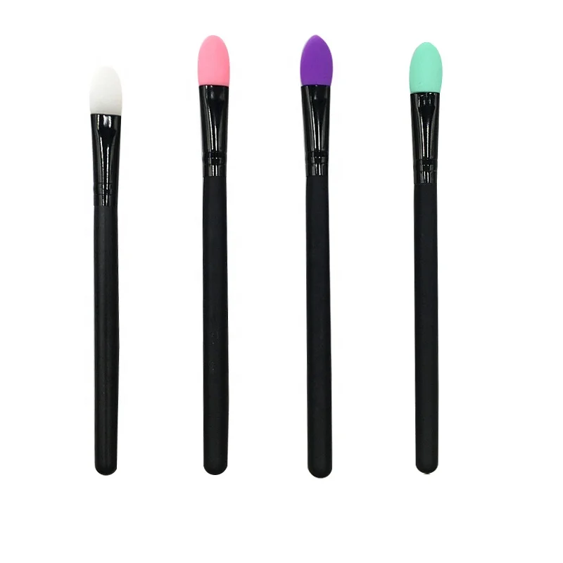 Wholesale Silicone Eye Shadow Brush Soft Portable Eyeshadow Lip Mask Applicator Eye Beauty Tool