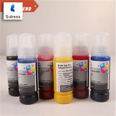Hot sale no smell 100ml Premium Bulk Bottle Water Based Refill Dye sublimation printer ink