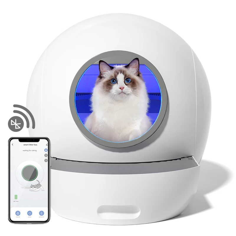 Large Capacity Cat Litter Automatic Box Self-Cleaning Auto Cat Litter Box With Scoop