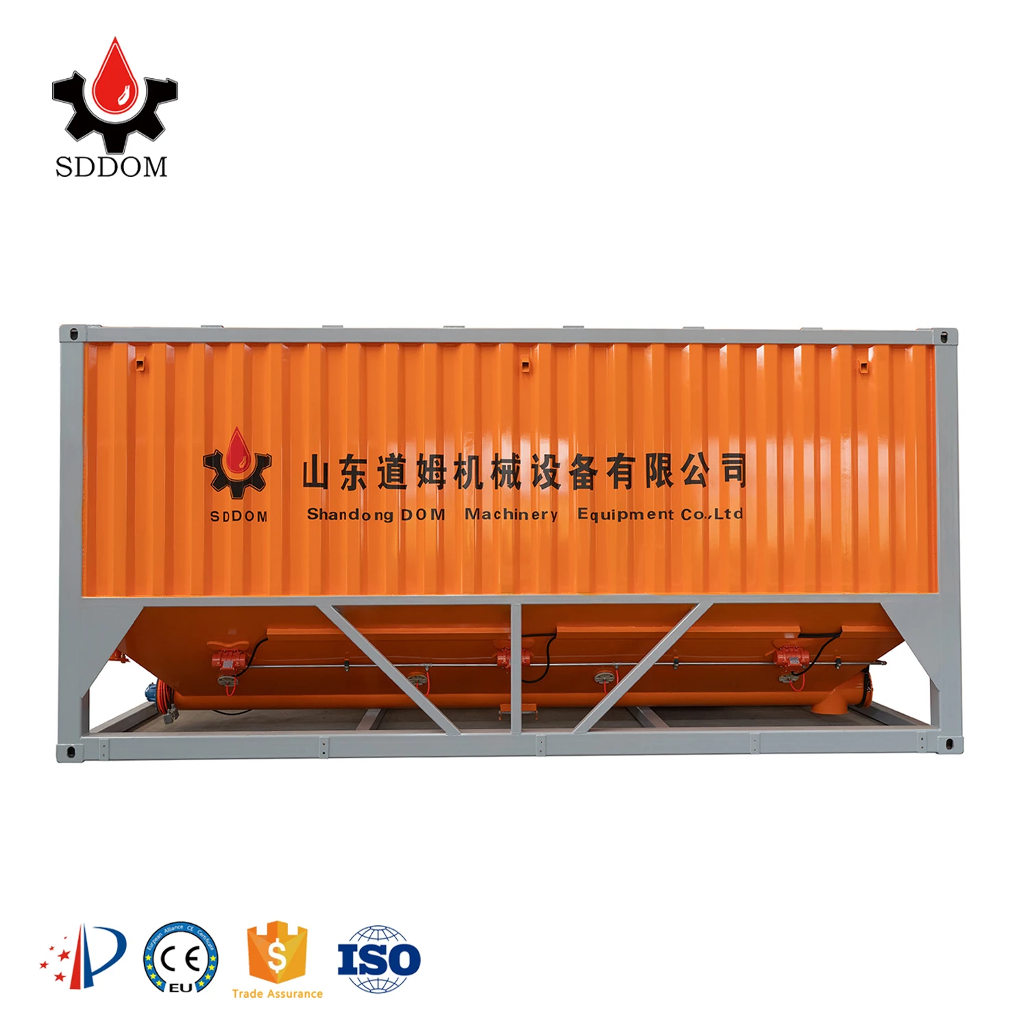 Container Silo Q235 Steel 20ft Container Size 50t Storage Mobile Horizontal 30 ton cement silo storage prices of cement silo