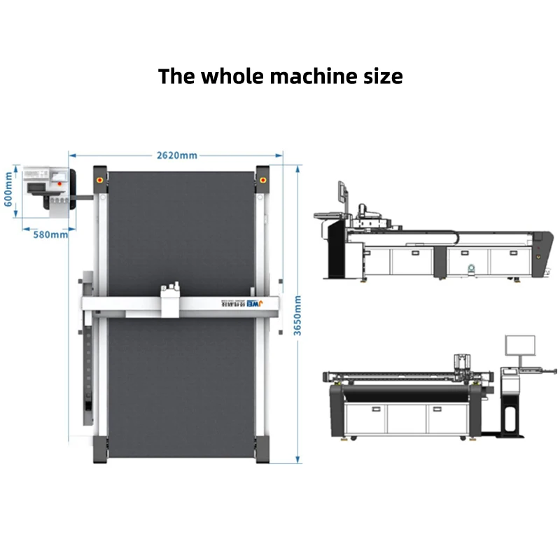 China cutter plotter manufacturer produce corrugated cardboard vinyl flatbed cutting plotter