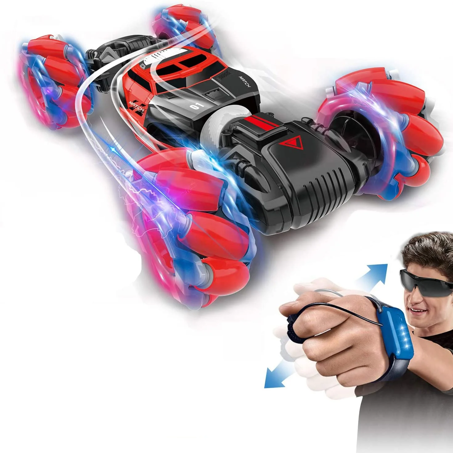 Zhenguang ручной жесты дистанционного автомобиля Carro De Controle Remoto Drift 4WD часы управления Rc трюк автомобиль игрушка для