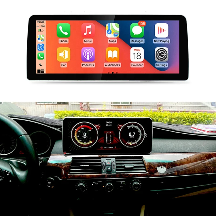 12.3inch Android 10 Car Multimedia Radio Player For BMW Series 5/3 E60 E61 E62 E63 E90 E91 with  8 Core 4G 64G wireless carplay