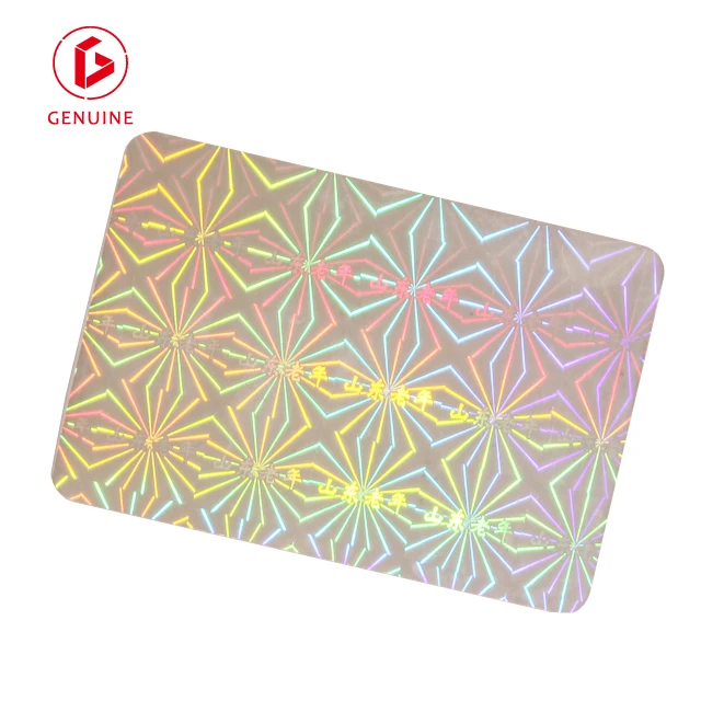 Waterproof Custom Die Cut Logo  qr code hologram thermal lamination pouches laser master