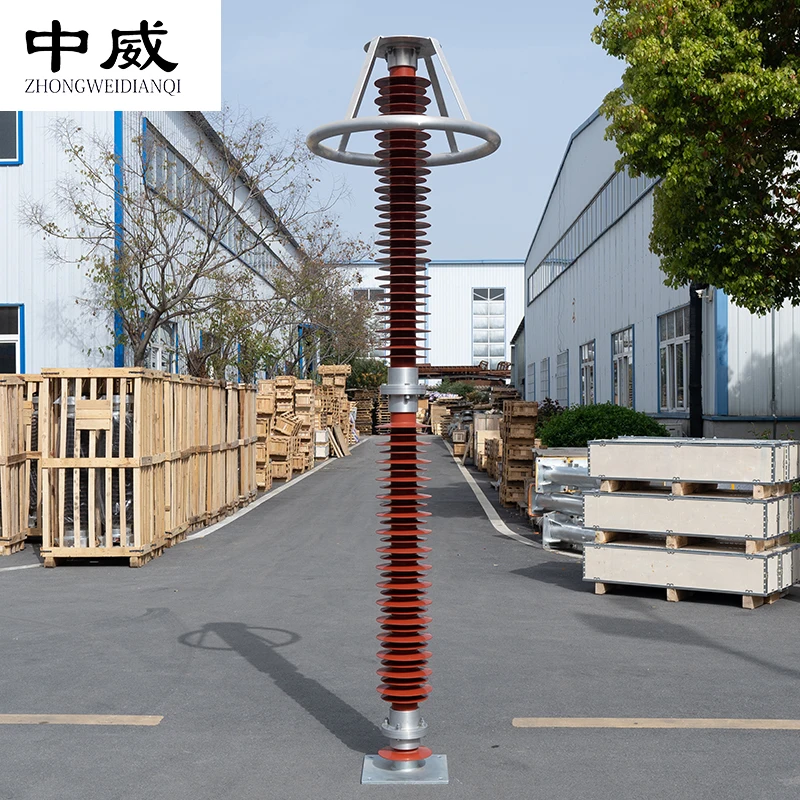 Zero Clearance Electric Equipment Zinc Oxide High Voltage surge arrester