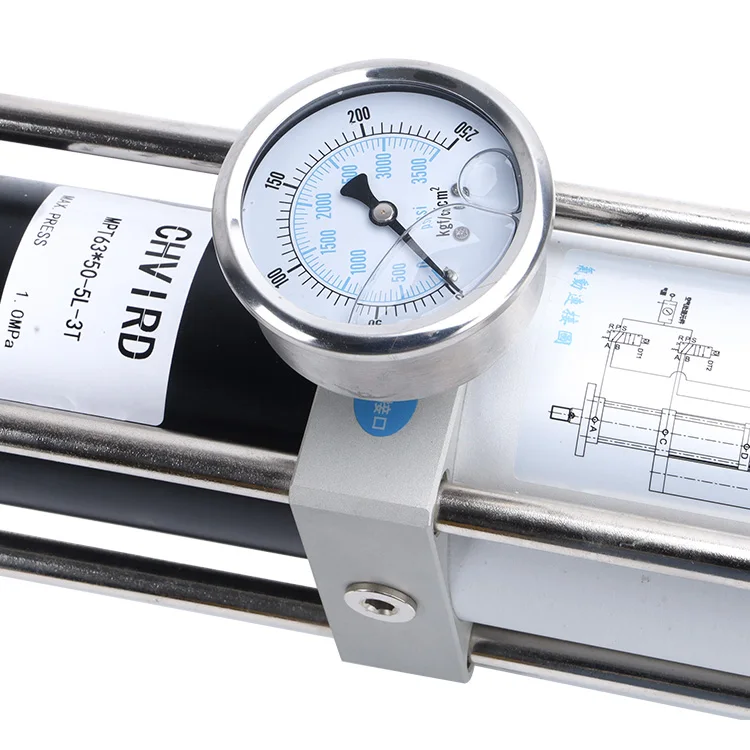 
High precision pneumatic hydraulic booster cylinder of 1T/2T/3T/5Ton 