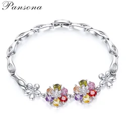 Zircon Hot Sale Colorful Platinum Hypoallergenic Women Bracelet