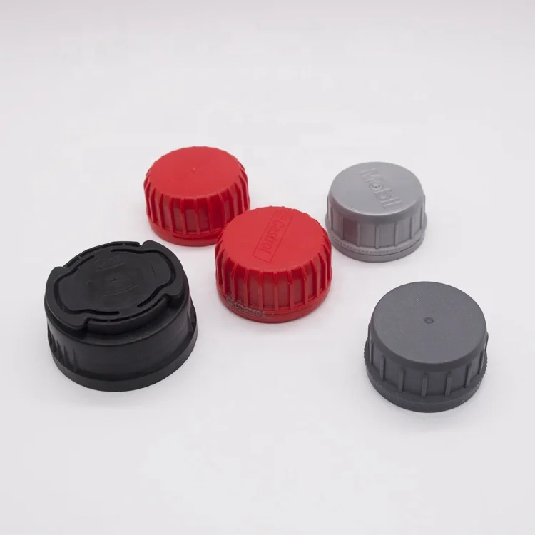 5L plastic black jerry can screw lids caps