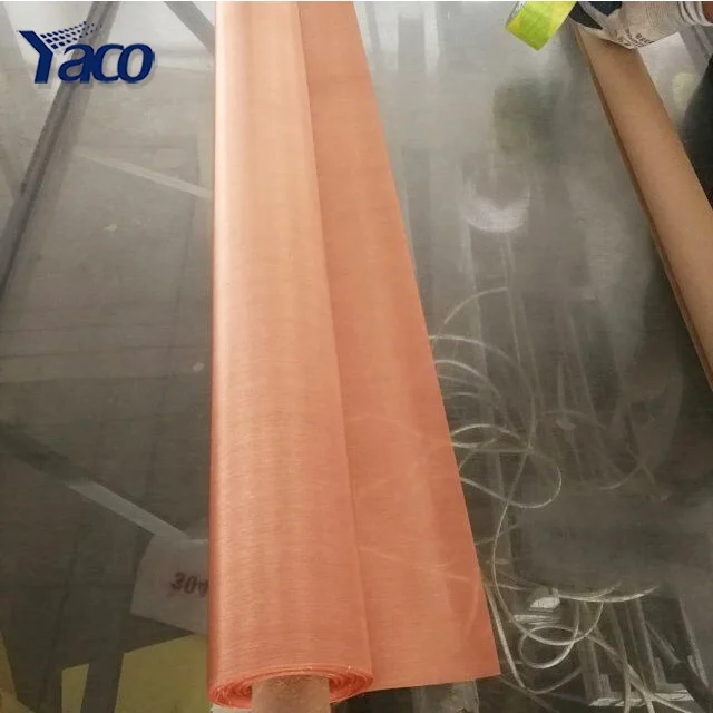 
Electromagnetic shielding 80mesh copper conductive paint wire mesh / EMF1 m 1.2m faraday cage shielding 200mesh copper wire mesh 
