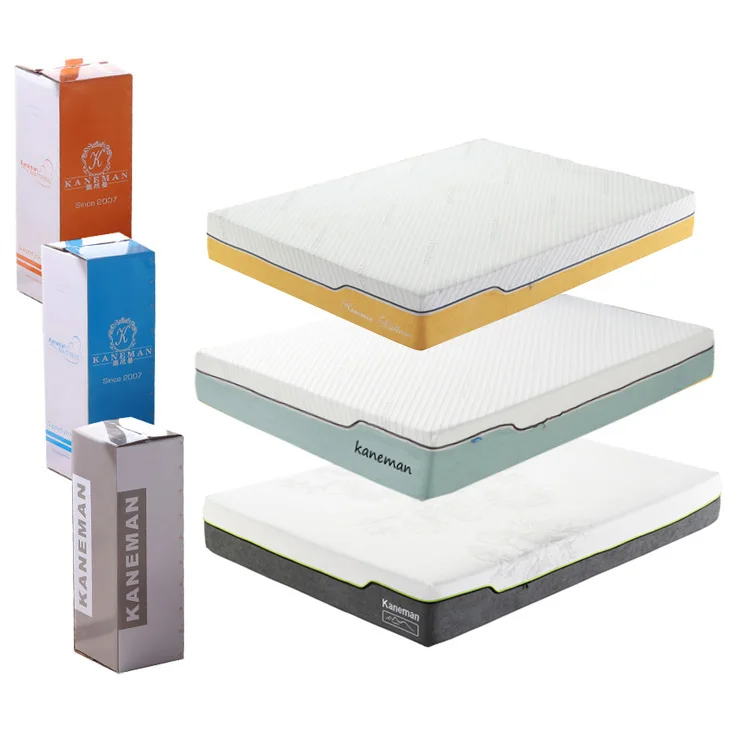 10 inch luxury Full King Queen Size Visco Gel Memory Foam Mattresses Latex Foam Sleep Well Foam Mattress Rolled In A Box