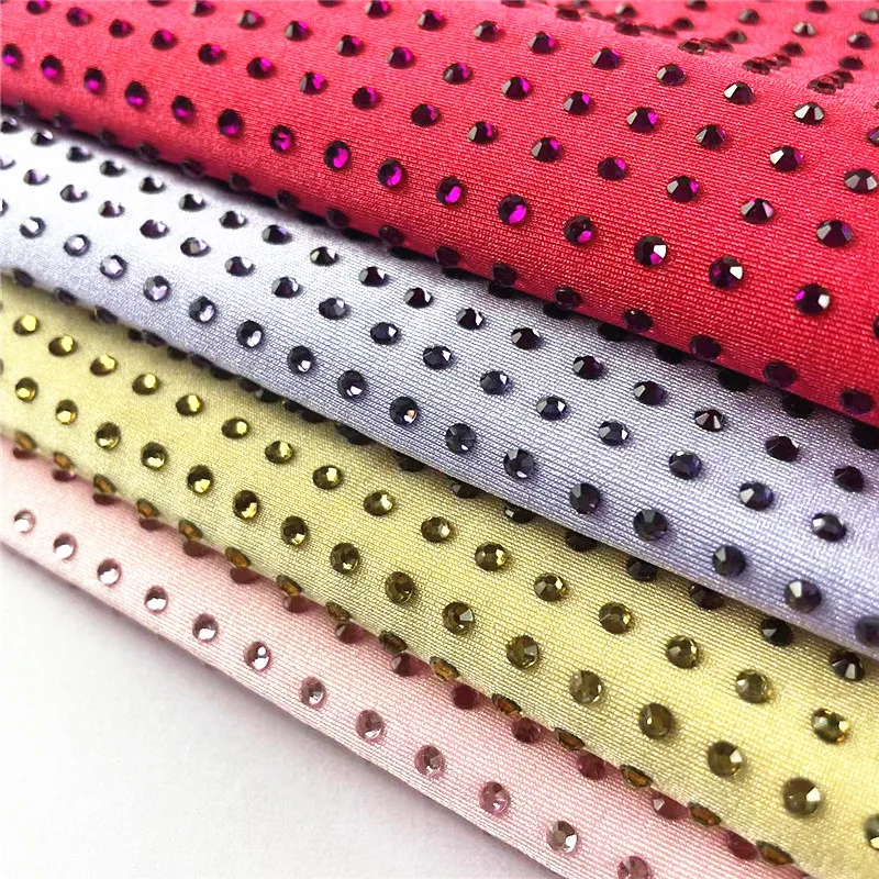 Нейлоновая ткань из спандекса для плавания одежда платье с камнями бриллиантами Роскошная Одежда Для костюма (STONE S)