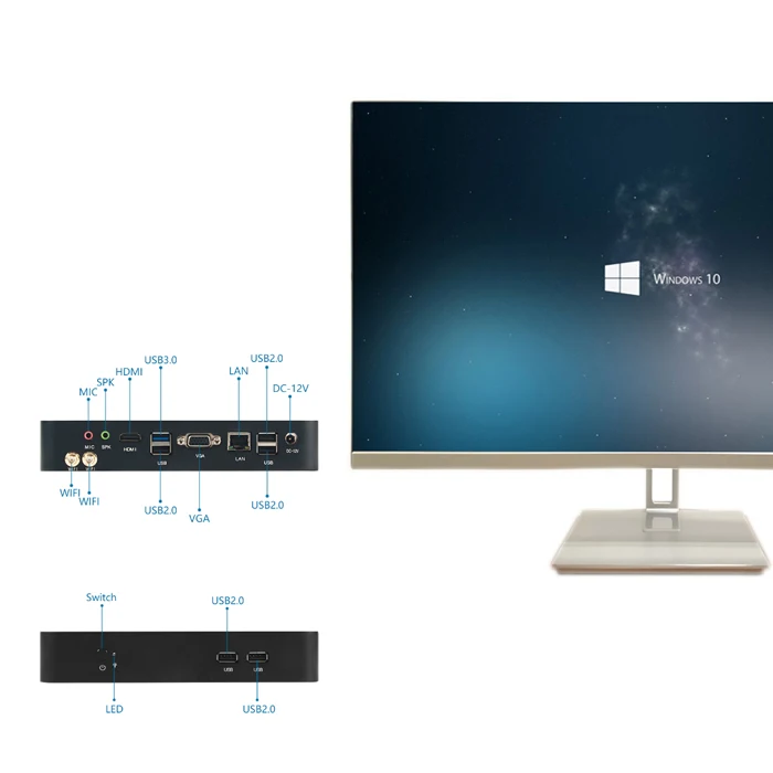 In-tel i9 8950HK i7 9750H gaming mini pc Desktop Computer NIVDIA GTX 1650 4G Win 10