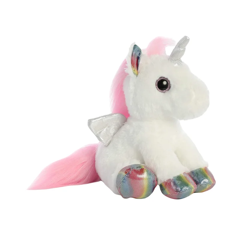 Unicorn Stuffed Animals Rainbow Flying Unicorn Plush Pillow Toy with Wings Unicorn Gifts for Girls Ages 3 4 5 6 7 8 Years