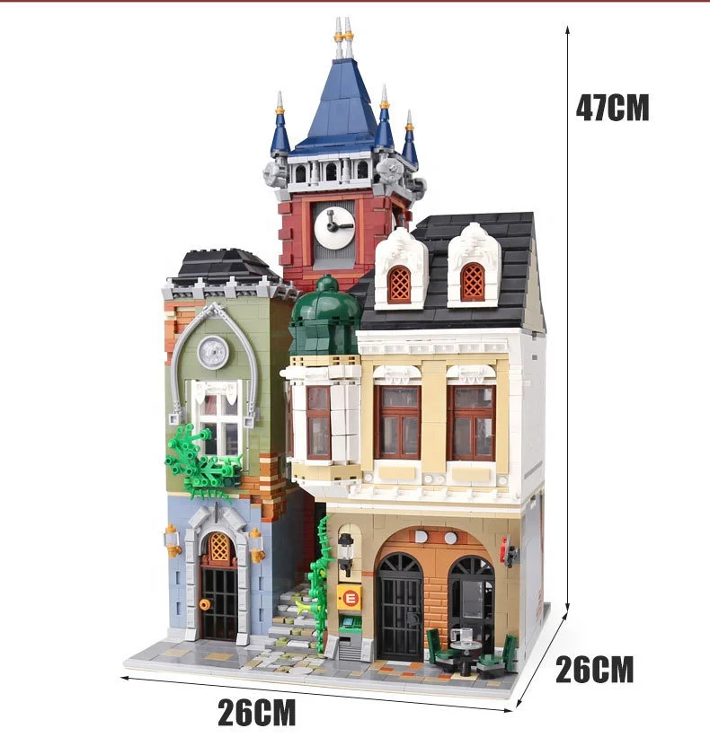 Wholesale 4030pcs City Street View Block Brick Toys Old Pub Model DIY Small Particle Building Block Sets for Kids