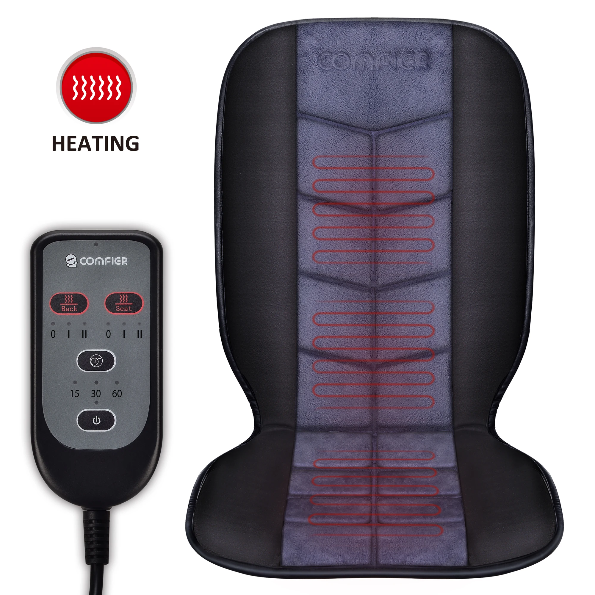 COMFIER Heated Car Seat Cushion - Universal 12V Car 24V Truck Seat Heater