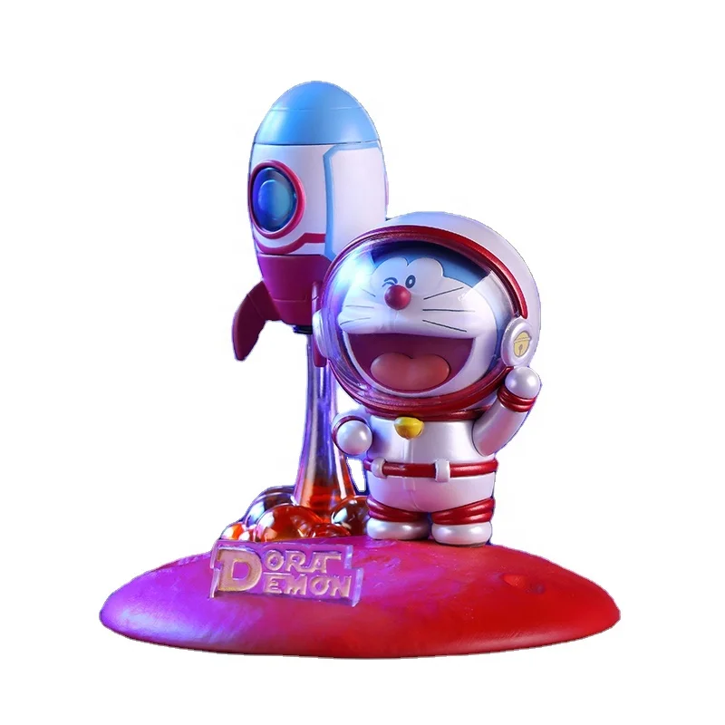 Hot selling items lovely Cartoon Character Doraemon toys mystery box happy planet phone holder anime figure blind box