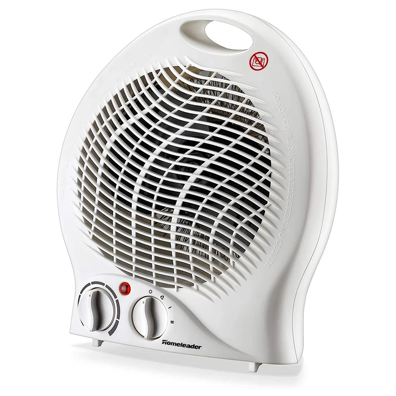 Portable Fan Heater with Thermostat, Homeleader 1500W Electric Space Ceramic Heater for Office&Small Space Personal Desktop