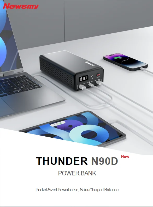 Newsmy 99 9 Вт Емкость 100 AC Type-C USB выход NCM Солнечная зарядка Открытый Кемпинг переносная портативная электростанция