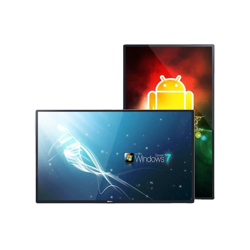 FVASEE Dual Screen LCD Digital Signage 43 55 65 Inch 360 Degree Rotating Commercial Advertising Display Screen