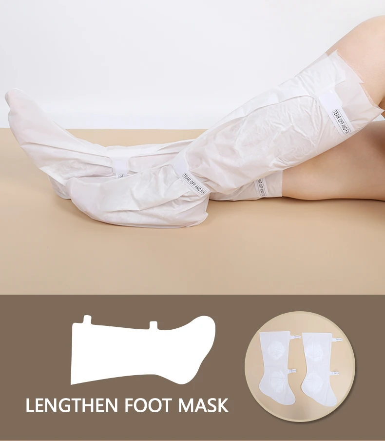 Moisturising Foot Leg Masking Sheet Socks Long Pedicure Kit Disposable Feet Care