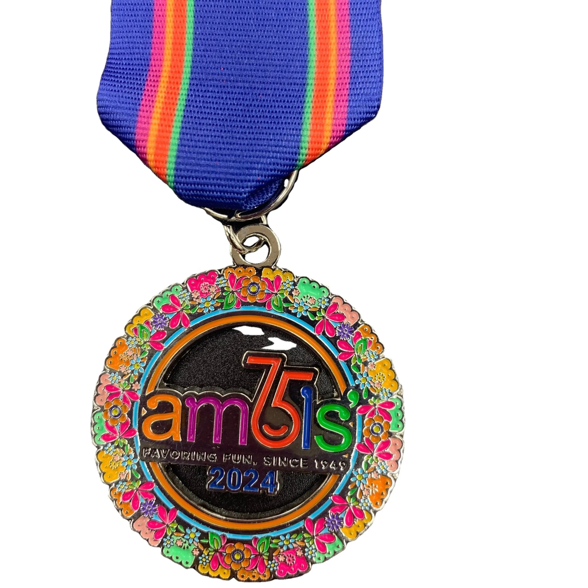 Wholesale Cheap Design Your Own Blank Zinc Alloy 3D Gold Award Marathon Running Custom Metal Sport Medal