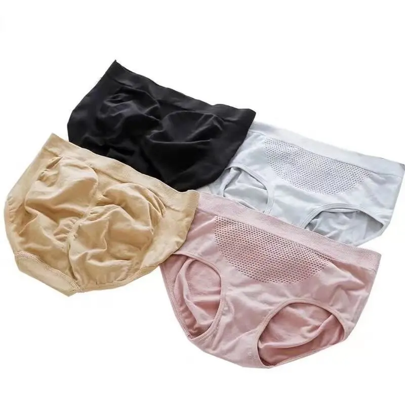 Lowest price superior quality  3D beehive seamless panties for women breathable push up lady brief underwear