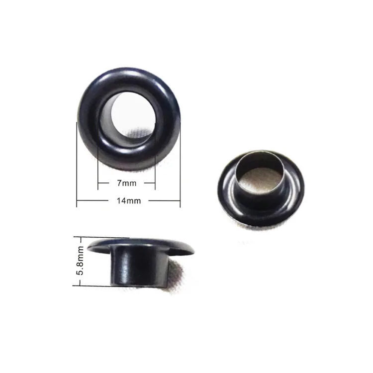Wholesales round ring fastener brass custom grommet garment eyelet for clothing leather