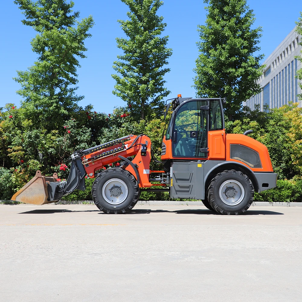 EVERUN High Quality ER2500T 2.5ton micro front end bucket compact small articulated telescopic mini wheel loader