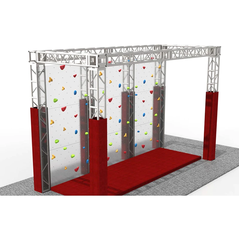 Commercial Adventure Park Challenge Playground Equipment Kids Ninja Warrior Obstacle Artificial Rock Climbing Wall