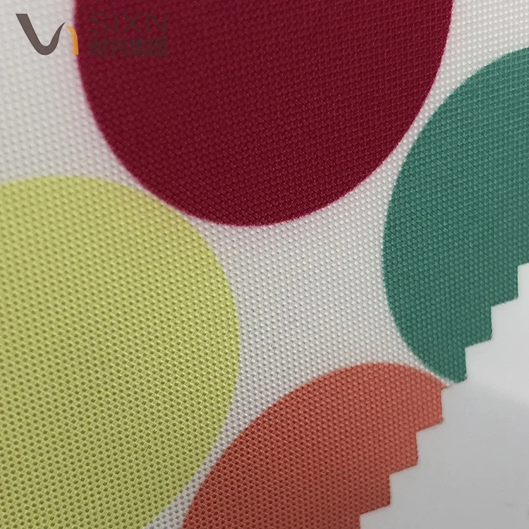 100% Polyester 200D Oxford FDY Woven WR PU Coating WP 950mm Waterproof Digital Print Fabric For Luggage