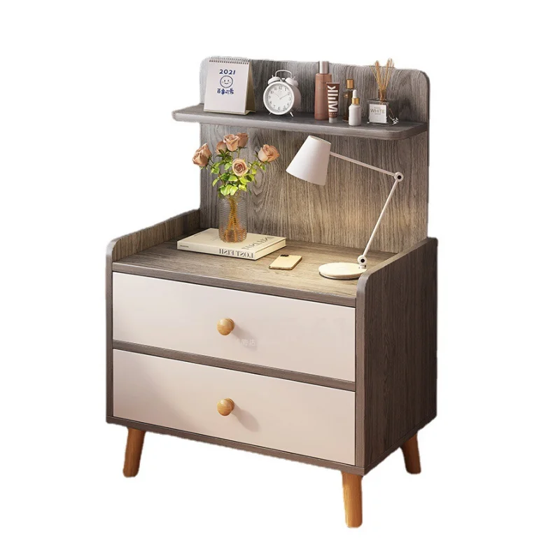 Factory Price Simple Style Wood Based Panel Small Storage Cabinet Multi Style Storage Drawer Selection Bedside Table