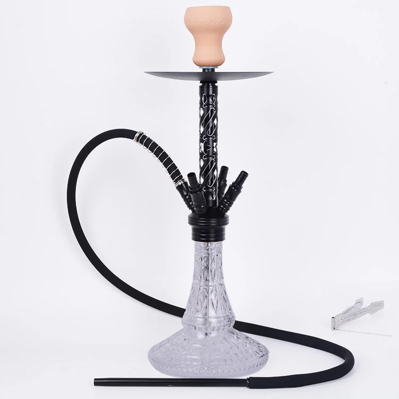 Hot Sale 55cm Luxury Style Bar Four Hole Arabic Hookah Shisha Complete Set