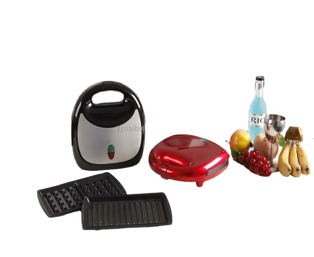 Maibo 2-slice New 700W Multi Function Non-Stick Sandwich Maker Toaster