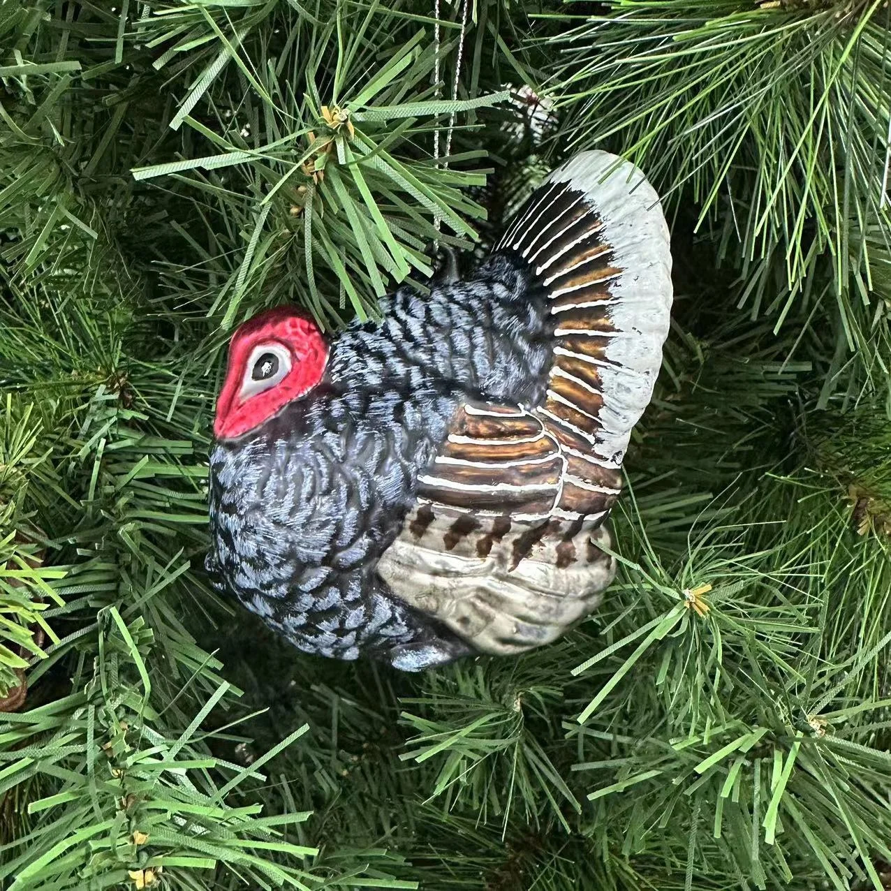 BSCI factory direct sales customized glass ornaments customized animal glass ornaments Christmas turkey glass ornaments