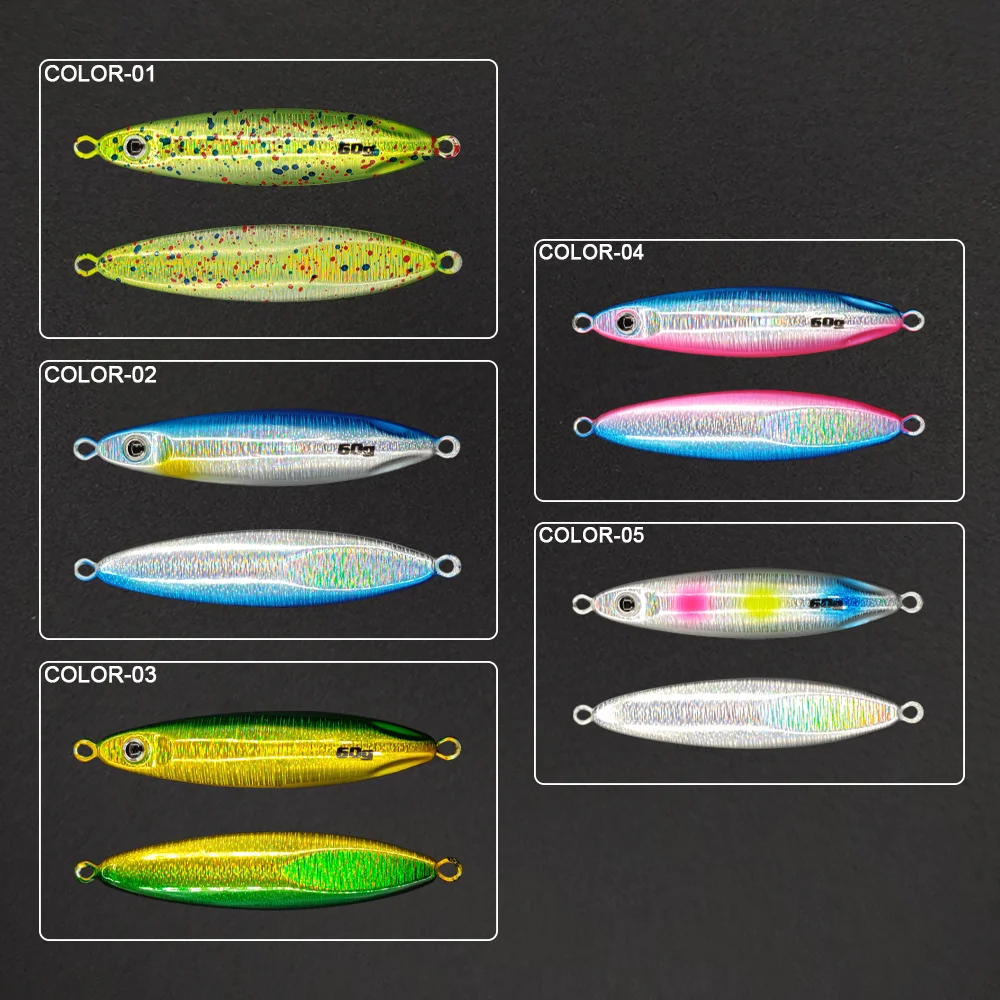 XUHANG JF07 10g 15g 20g 30g 40g 60g Slow Pitch Metal Deep Sea Jig Jigging Lure