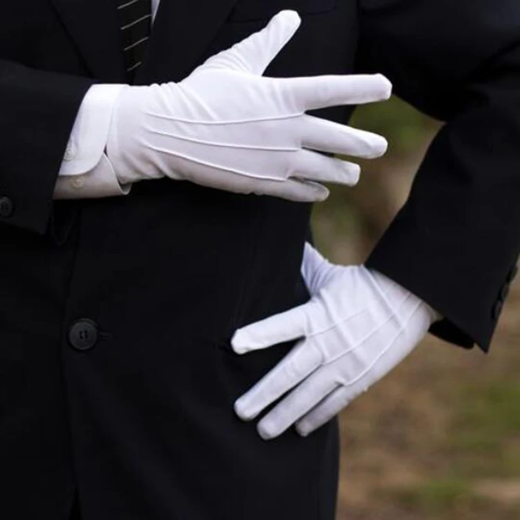 Soft Hand Jewelry Gloves for waiters Household Hands White Cotton Gloves (1600714348705)
