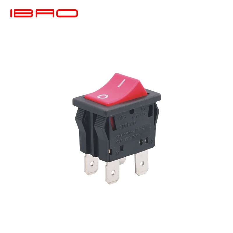 ИБАО cnibao rckseries кулисный переключатель 4 pin KCD1-104 6A 250V AC электрические двухполюсный
