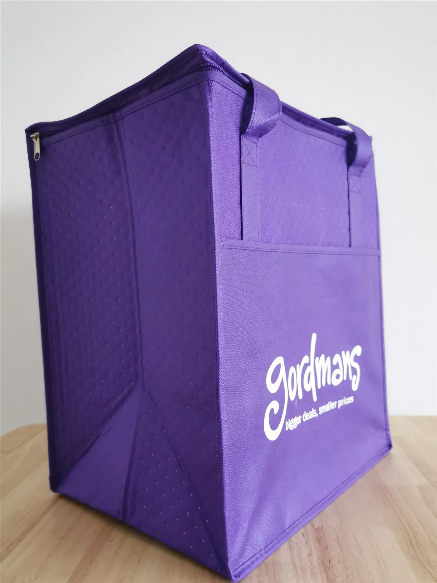 Vietnam Factory OEM supermarket fresh food delivery lunch insulated cooler bag special high quality