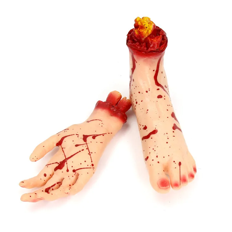 
New Arrival Broken Finger Foot Blood Halloween Severed Bloody Hand Novelty Dead Broken Hand 