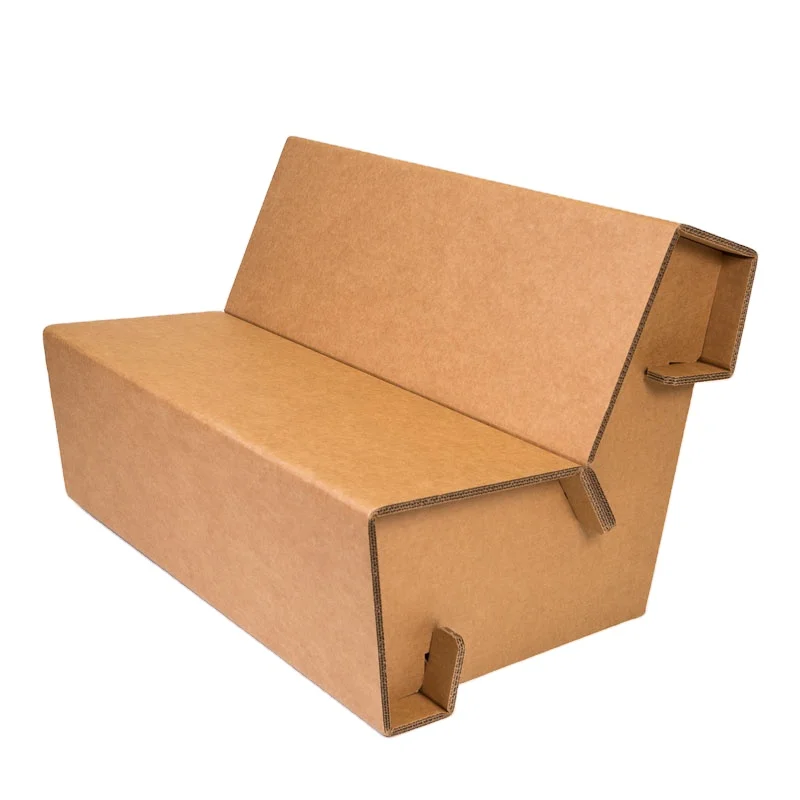 Creative Hot Sale Customized Flat Pack hight quality Cardboard Display Chair Furniture