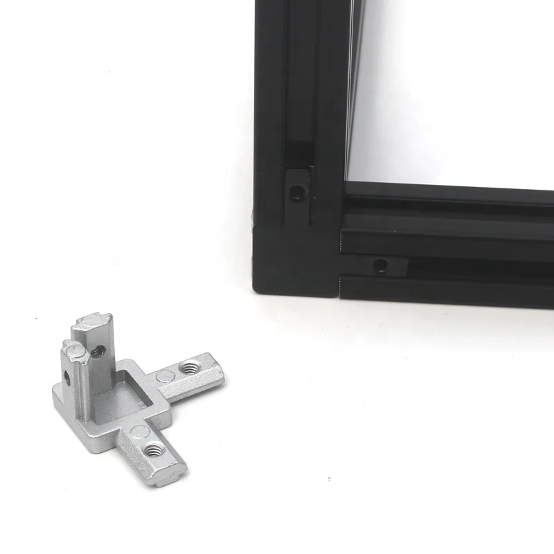 Aluminum T-Slot 3-Way 90 Degree Inside Corner Bracket