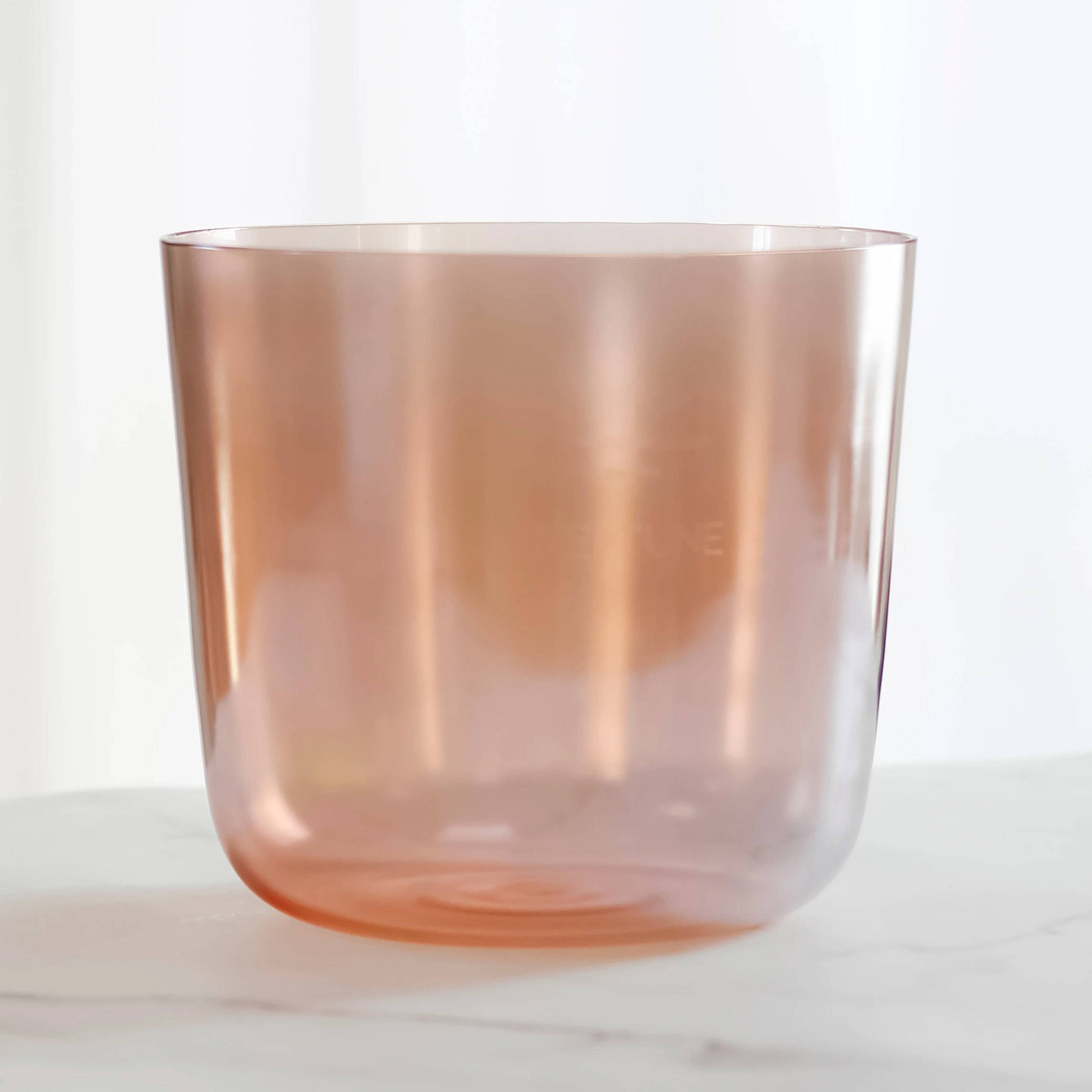 Quartz crystal singing bowls for sound healing therapy yoga meditation sound bowls  set orange  sound healing instruments