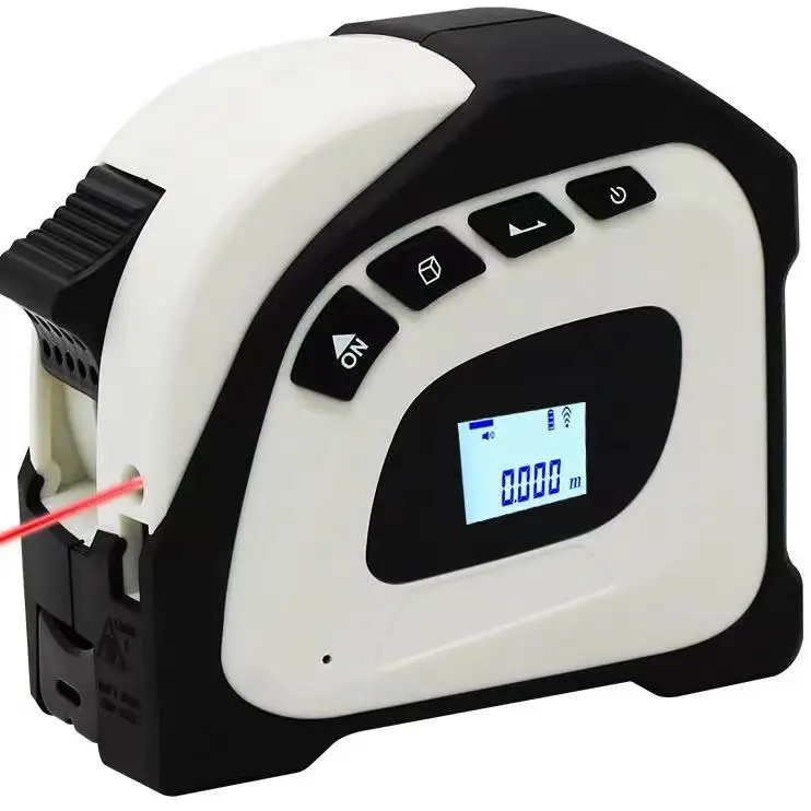 Laser digital tape measure steel tape 5m- free of hand electric measure tape