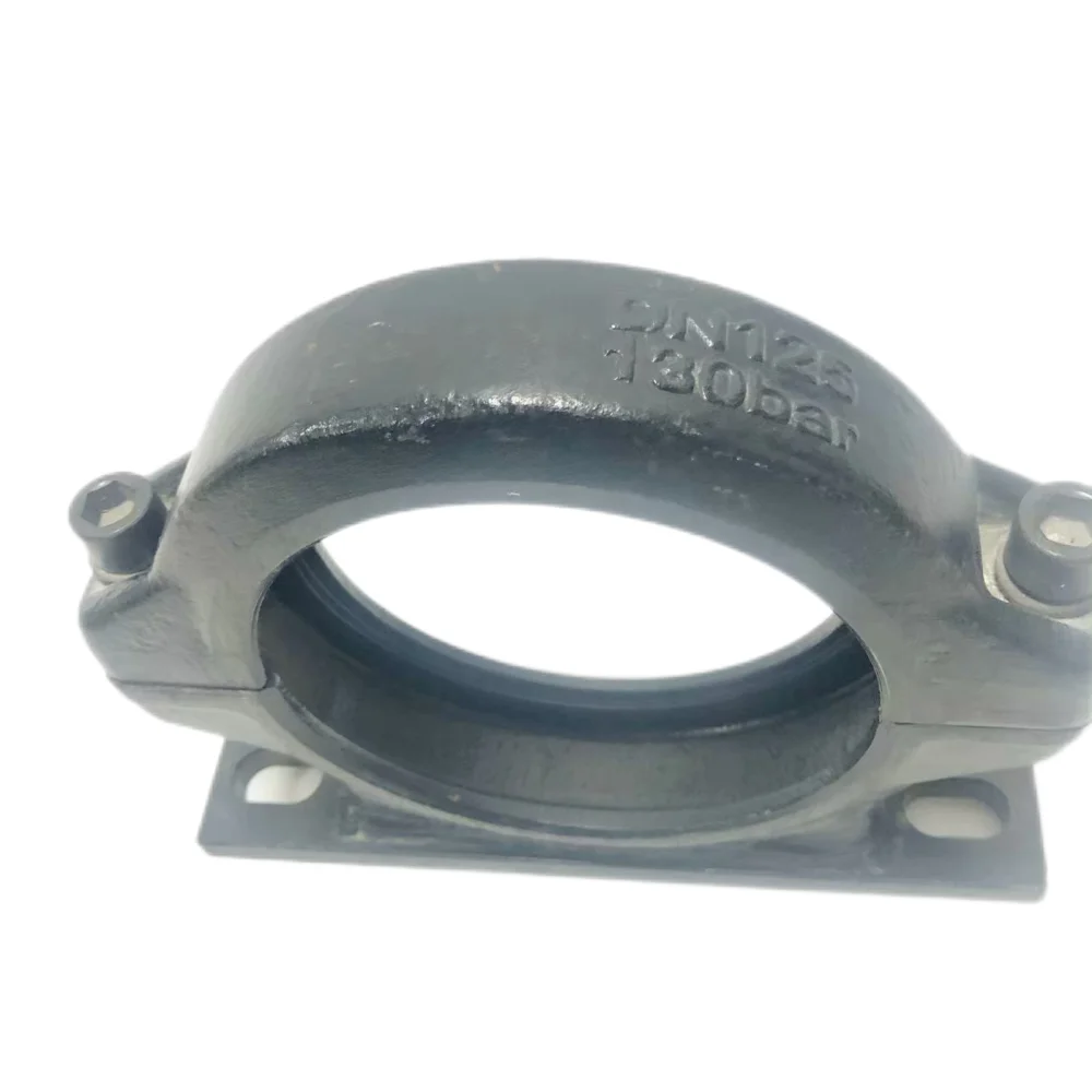 Concrete pump pipe connection parts cast iron clamp dn125 quick coupling