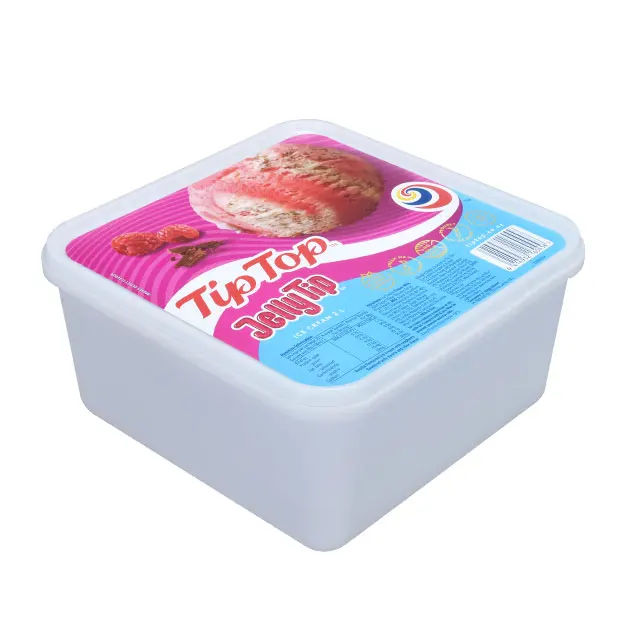 Square Polypropylene Container for Ice Cream Plastic Food Storage Container