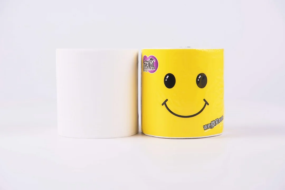 Фабрика бумаги Fuzhou Weimei, оптовая продажа туалетной бумаги Smiley, индивидуальный дизайн, 3/4 слоев, Высококачественная туалетная бумага, 10 рулонов